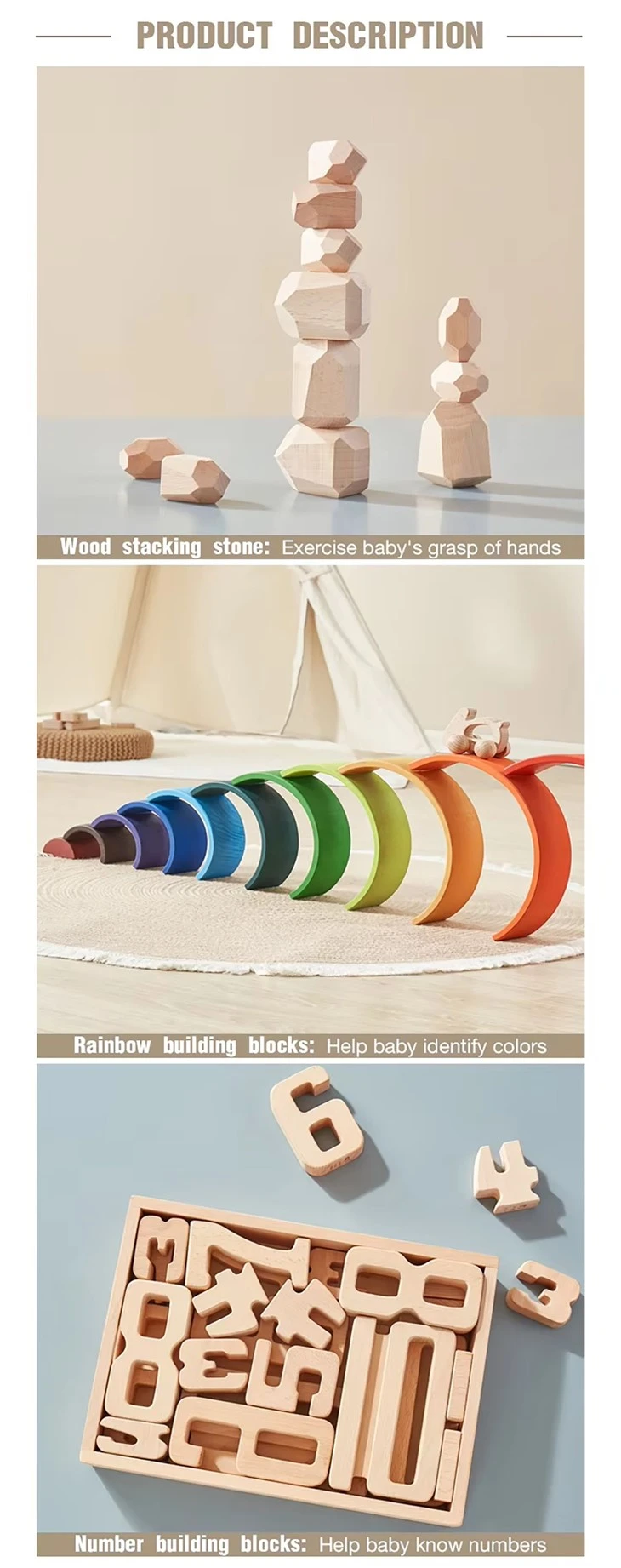 Wood Stacking Stone price